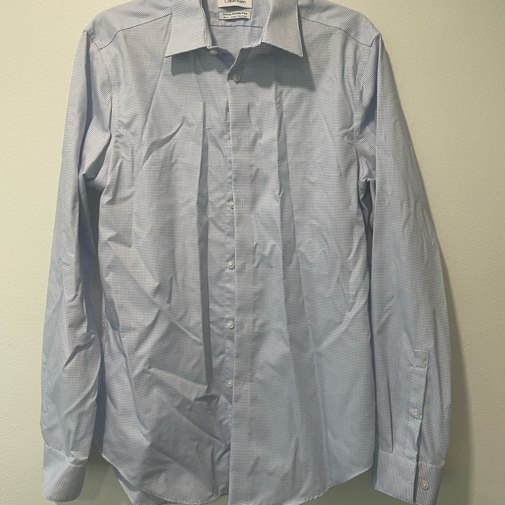 Men's Light Blue Checkered Shirt